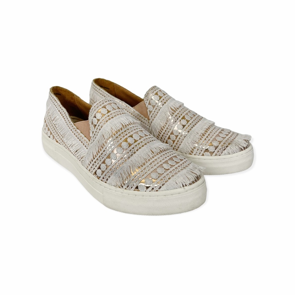 Seychelles Varsity Rose Gold Metallic Slip On Sneaker